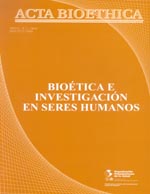 												View Vol. 10 No. 1 (2004): Bioética e investigación con seres humanos
											