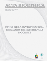 											Ver Vol. 18 Núm. 1 (2012): Ética de la investigación: diez años de experiencia docente
										