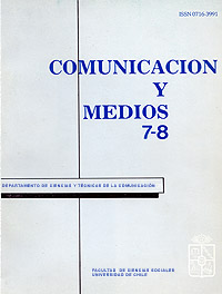 							Visualizar n. 7-8 (1989): Revista Comunicación y Medios
						